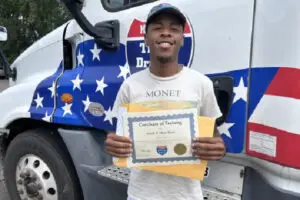 Khalil M, CDL graduate from Interstate Truck Driving School
